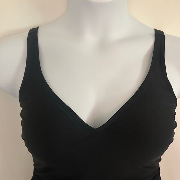 B2Prity One-Piece Swim Dress Tummy Control Wrap Adjustable Swimsuit L Large New - Picture 2 of 11